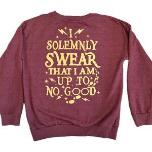 Wizarding World Of Harry Potter Sweatshirt Junior XL Pullover Maroon